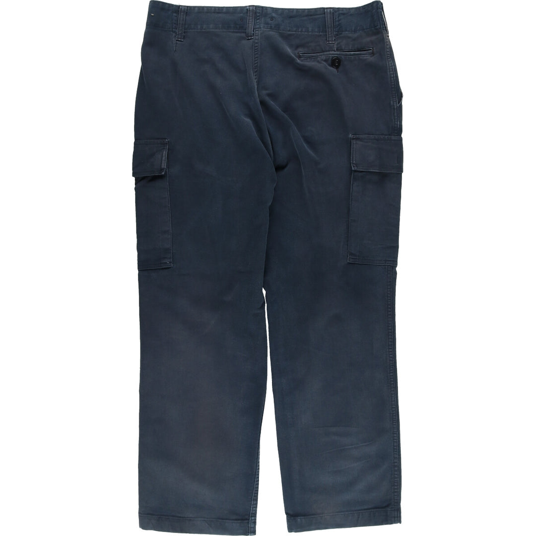 Genuine German Military Cargo Pants, Combat Pants, Size 26, Men's, W37 cotton navy blue type Vintage Second Hand