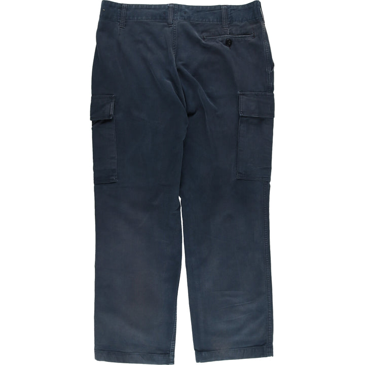 Genuine German Military Cargo Pants, Combat Pants, Size 26, Men's, W37 cotton navy blue type Vintage Second Hand