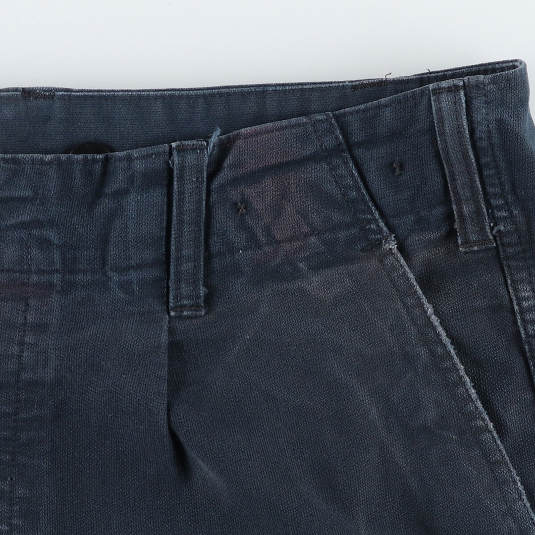 Genuine German Military Cargo Pants, Combat Pants, Size 26, Men's, W37 cotton navy blue type Vintage Second Hand