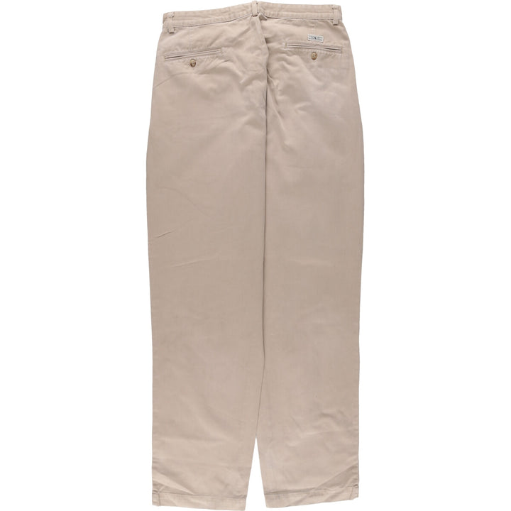 90'S Ralph Lauren POLO RALPH LAUREN Two-pleat Chino Pants Made in USA Men's W34 Vintage / eaa491053