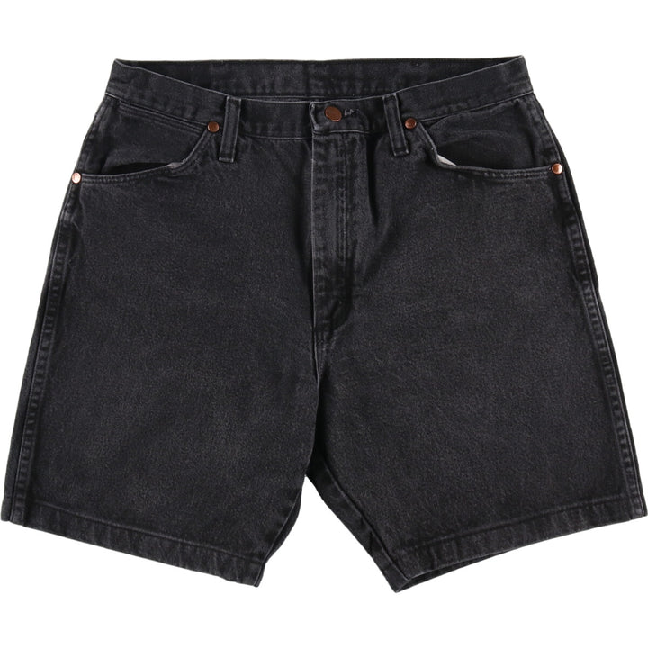 Wrangler Black Denim Shorts Shorts Men's W32 equivalent / eaa491102