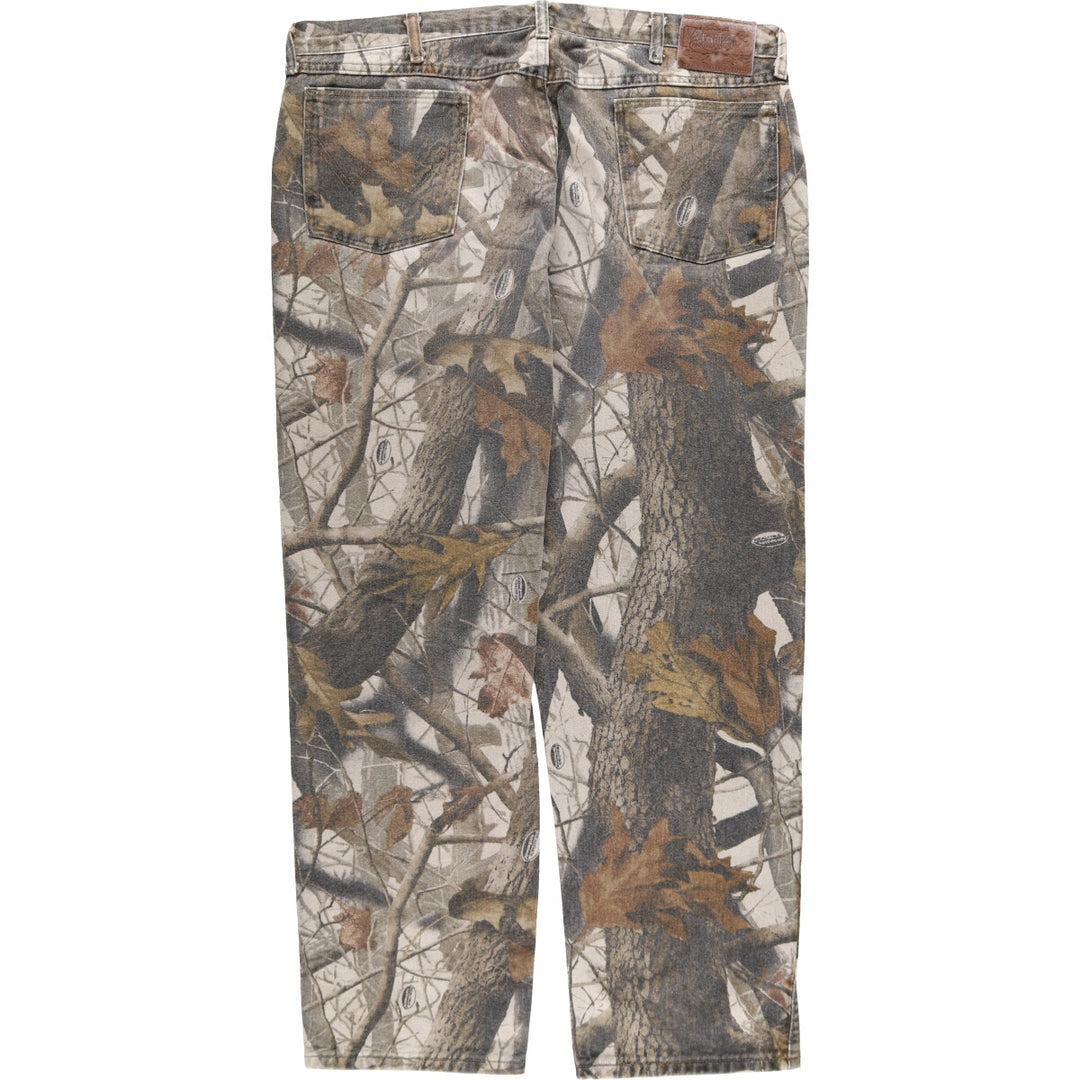 Big Size Wrangler Camouflage Pattern Real Tree Camo Straight Denim Pants Men's W39 / eaa491149