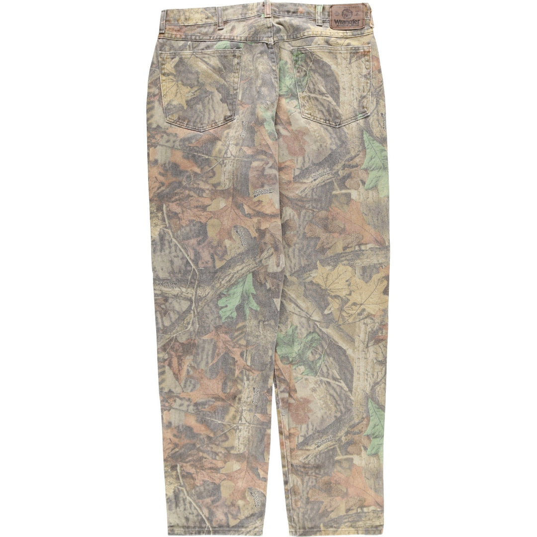 Wrangler Camouflage Pattern Real Tree Camo Double Knee Straight Denim Pants Men's W35 equivalent / eaa491151