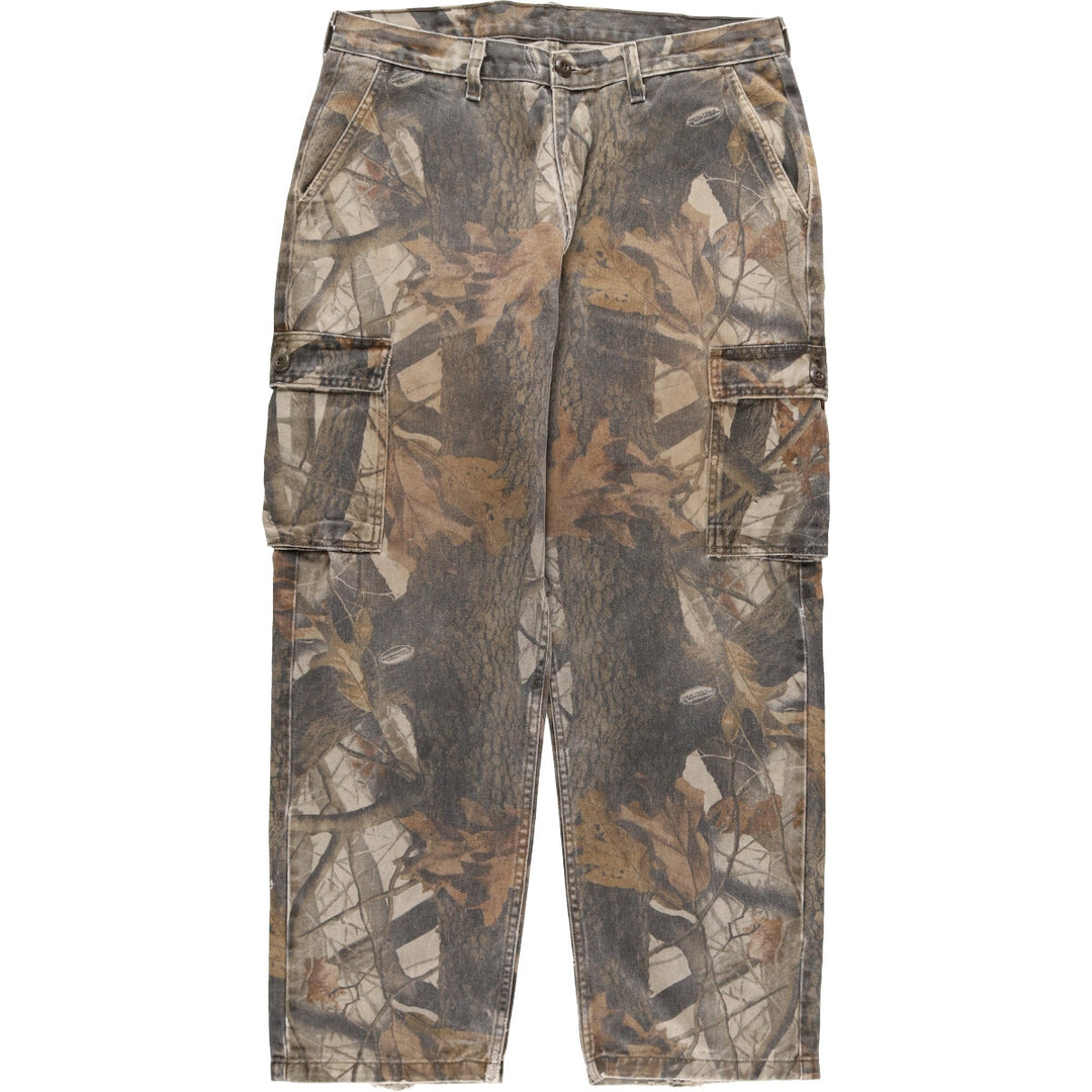 Wrangler OUTDOOR GEAR Camouflage Pattern Real Tree Camo Denim Cargo Pants Men's W36 equivalent / eaa491154