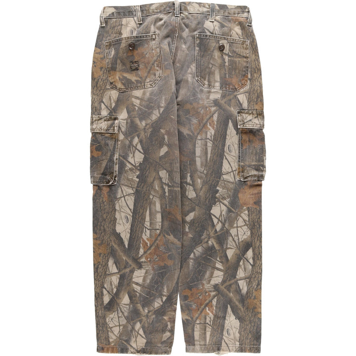 Wrangler OUTDOOR GEAR Camouflage Pattern Real Tree Camo Denim Cargo Pants Men's W36 equivalent / eaa491154