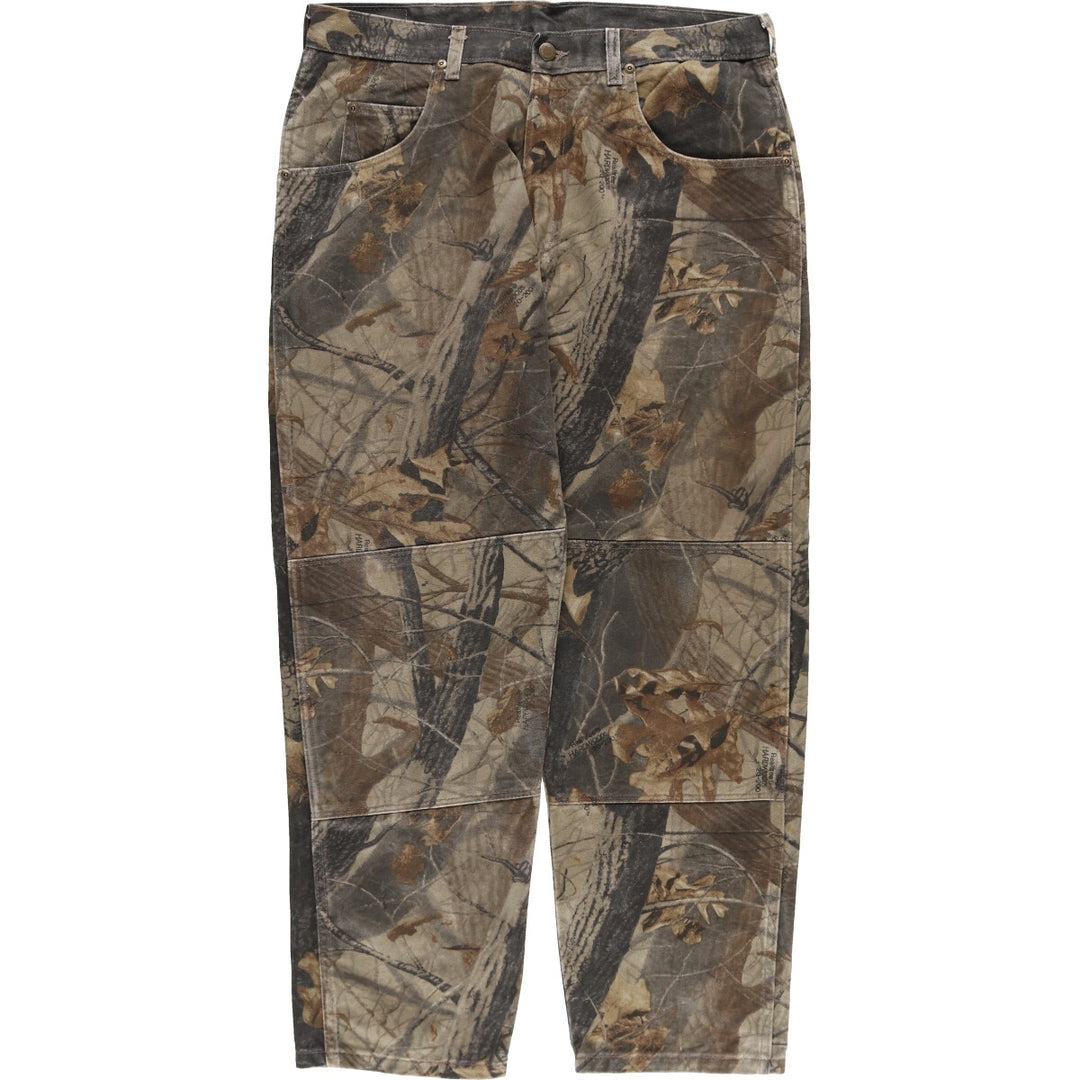 Wrangler Camouflage Pattern Real Tree Camo Double Knee Straight Denim Pants Men's W34 equivalent / eaa491159