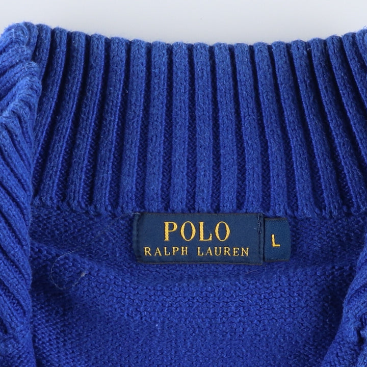 Ralph Lauren POLO RALPH LAUREN Cotton knit half zip sweater Men's L equivalent / eaa491190