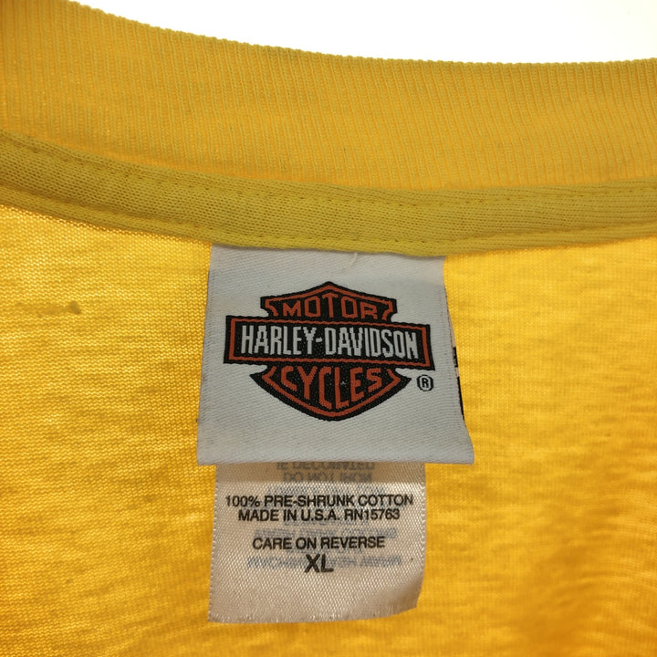 00'S Harley-Davidson HANES Long T-shirt, Made in USA, Men's XL /eaa491201