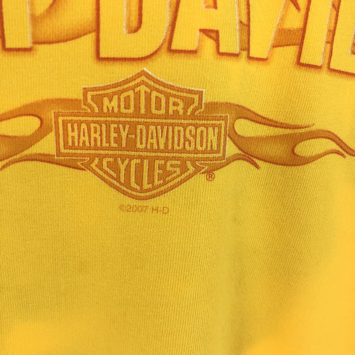 00'S Harley-Davidson HANES Long T-shirt, Made in USA, Men's XL /eaa491201