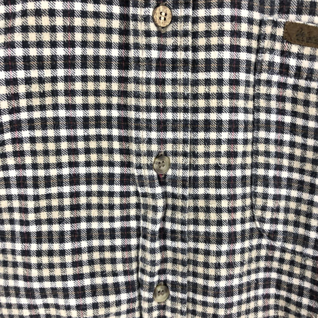 WOOLRICH Long Sleeve Button Down Flannel Check Shirt Men's Size L / eaa491234