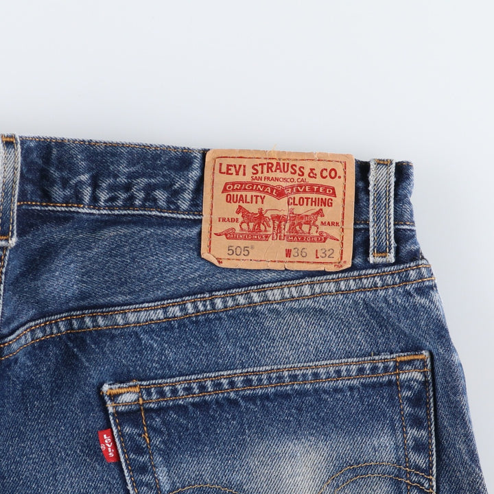 00'S Levi's 505 REGULAR FIT tapered denim pants for men, size w36 / eaa491321