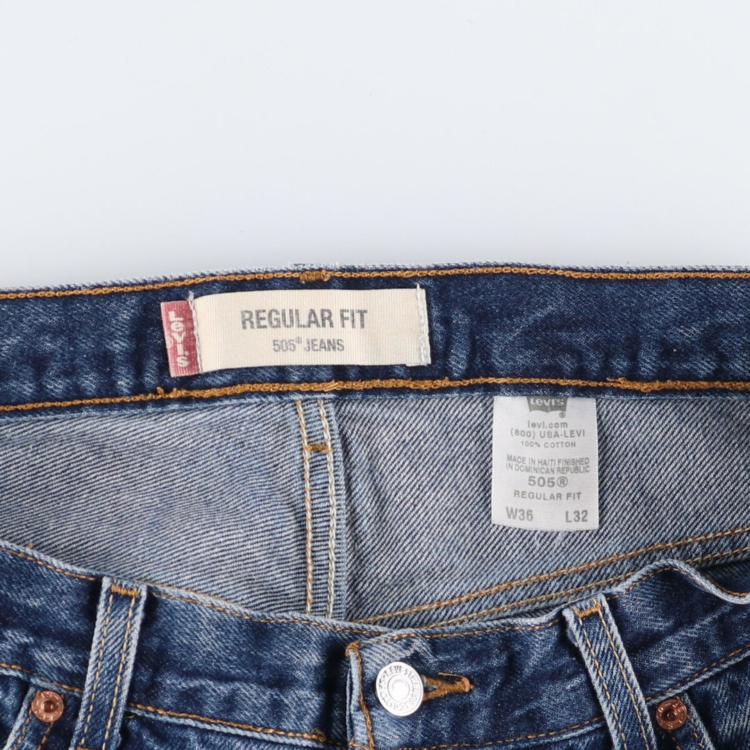 00'S Levi's 505 REGULAR FIT tapered denim pants for men, size w36 / eaa491321