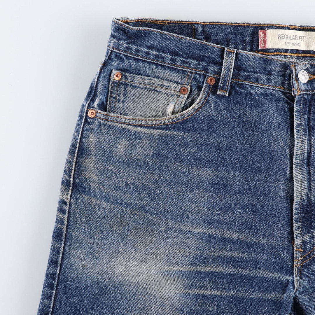 00'S Levi's 505 REGULAR FIT tapered denim pants for men, size w36 / eaa491321