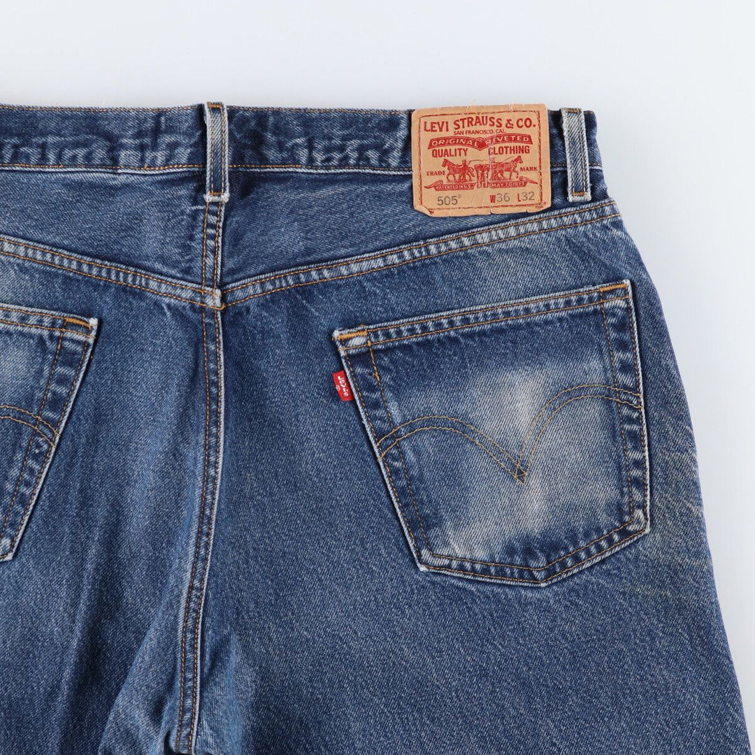 00'S Levi's 505 REGULAR FIT tapered denim pants for men, size w36 / eaa491321