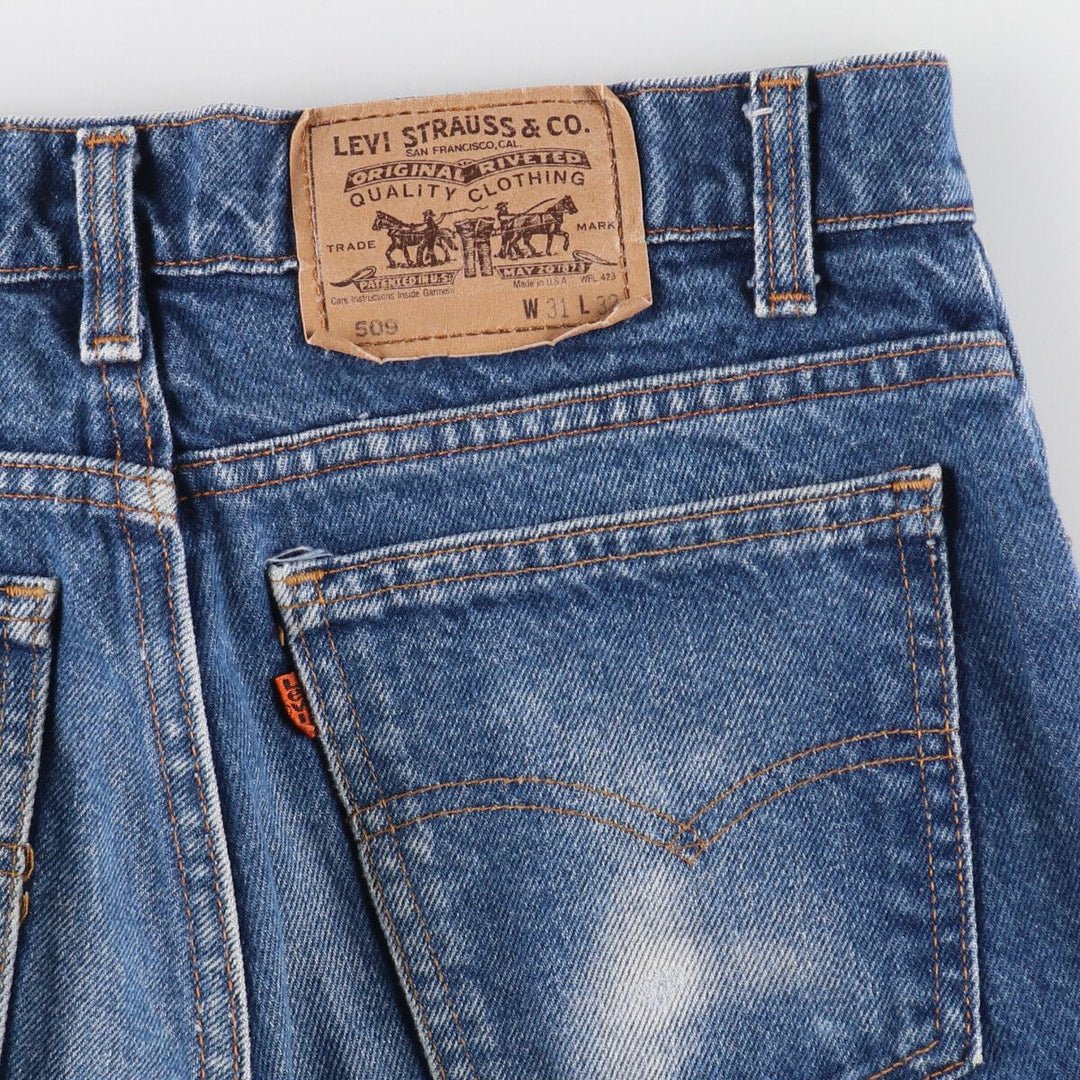 90'S Levi's 509 Orange Tab Straight Denim Pants Made in USA Men's W31 Vintage / eaa491360