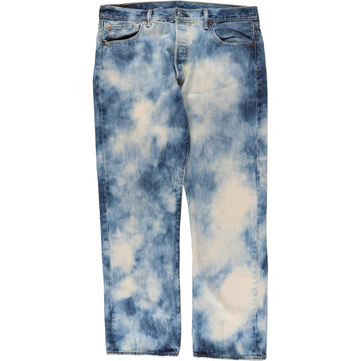 Levi's 501 tie-dye pattern straight denim pants for men, size W36 / eaa491377