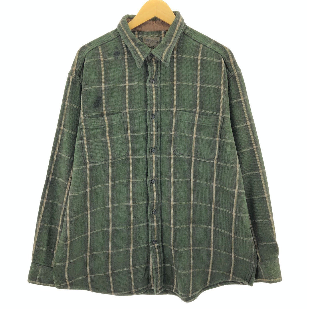 ST JOHN'S BAY Long Sleeve Heavy Flannel Check Shirt Men's XL /eaa491509