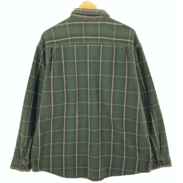 ST JOHN'S BAY Long Sleeve Heavy Flannel Check Shirt Men's XL /eaa491509