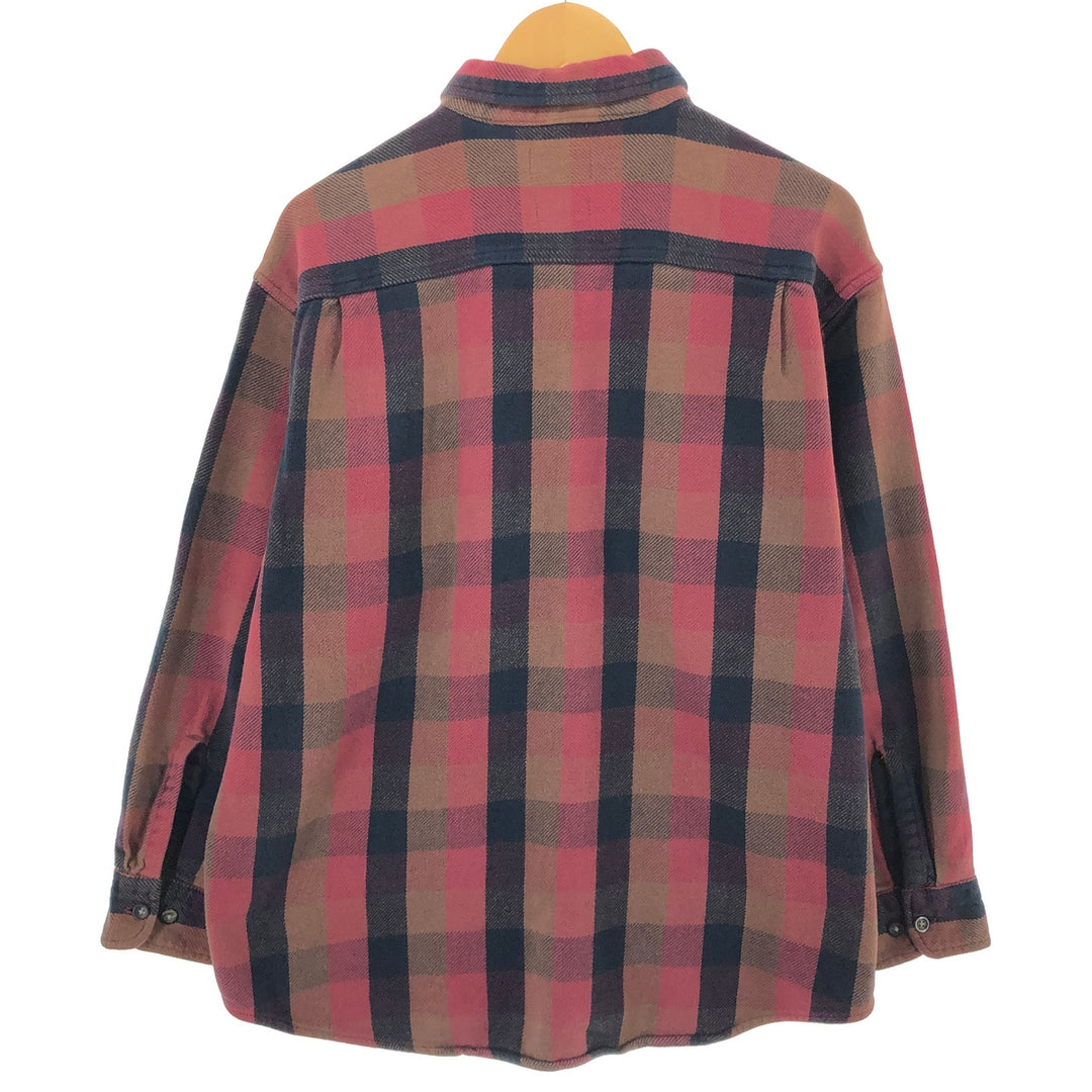 ST JOHN'S BAY Long Sleeve Heavy Flannel Check Shirt Men's XL /eaa491511