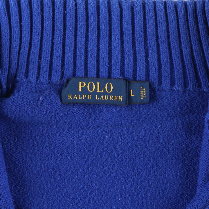 Ralph Lauren POLO RALPH LAUREN Cotton knit half zip sweater Men's L equivalent / eaa491540