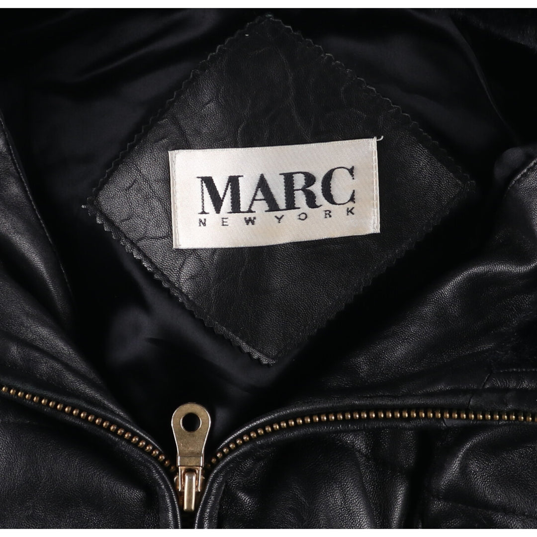 MARC NEW YORK Hooded Faux Leather Jacket Women's XS /eaa491617