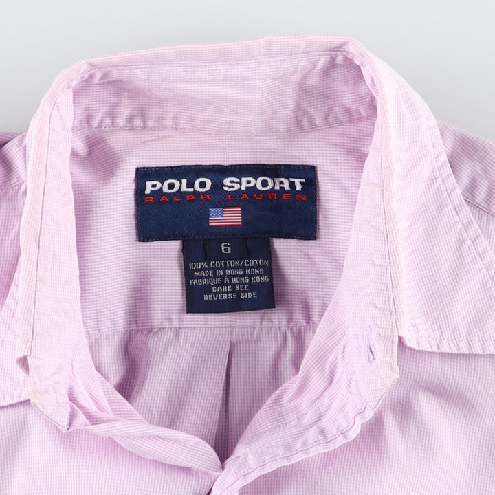 90'S Ralph Lauren POLO SPORT Long Sleeve Cotton Shirt Women's M Size Vintage / eaa491638