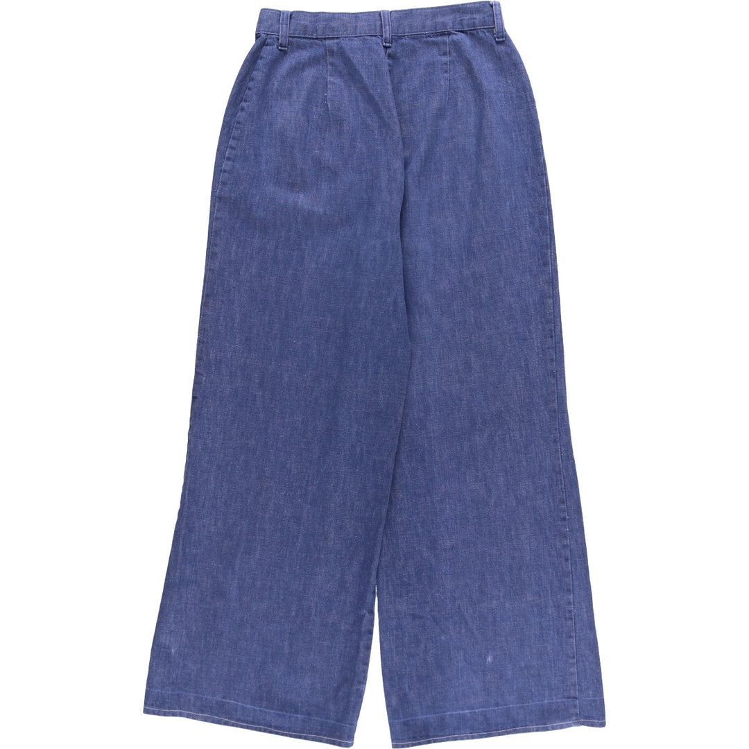 Denim wide pants, women's size L (w28), vintage / eaa491660