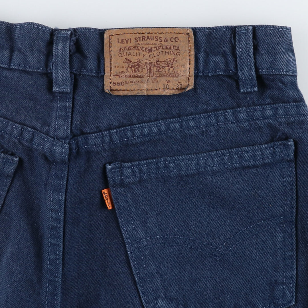 90'S Levi's 550 Relaxed Fit Student Tapered Denim Pants Made in USA Men's W30 Vintage /eaa491710