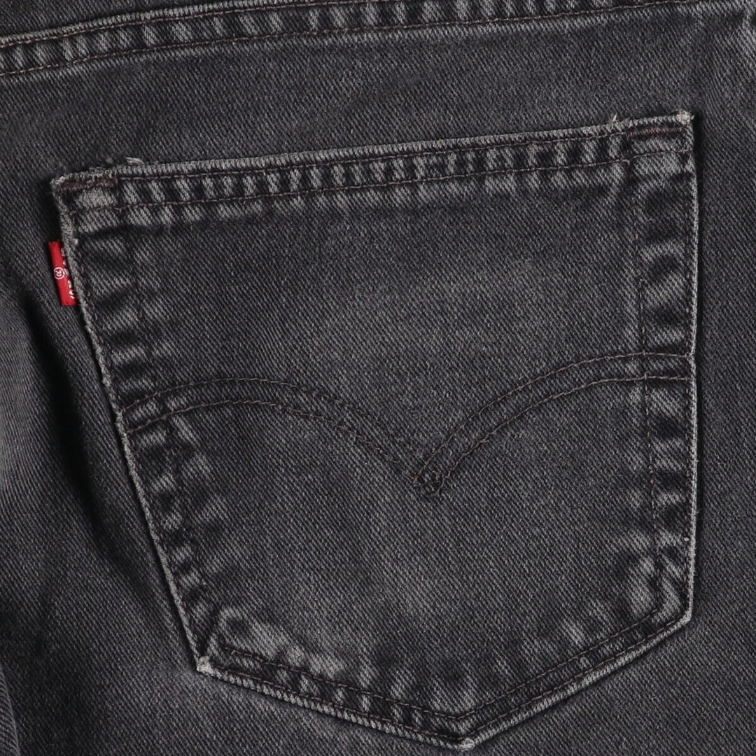 00'S Levi's 550 Relaxed Fit Black Denim Tapered Denim Pants Made in USA Men's W33 / eaa491711