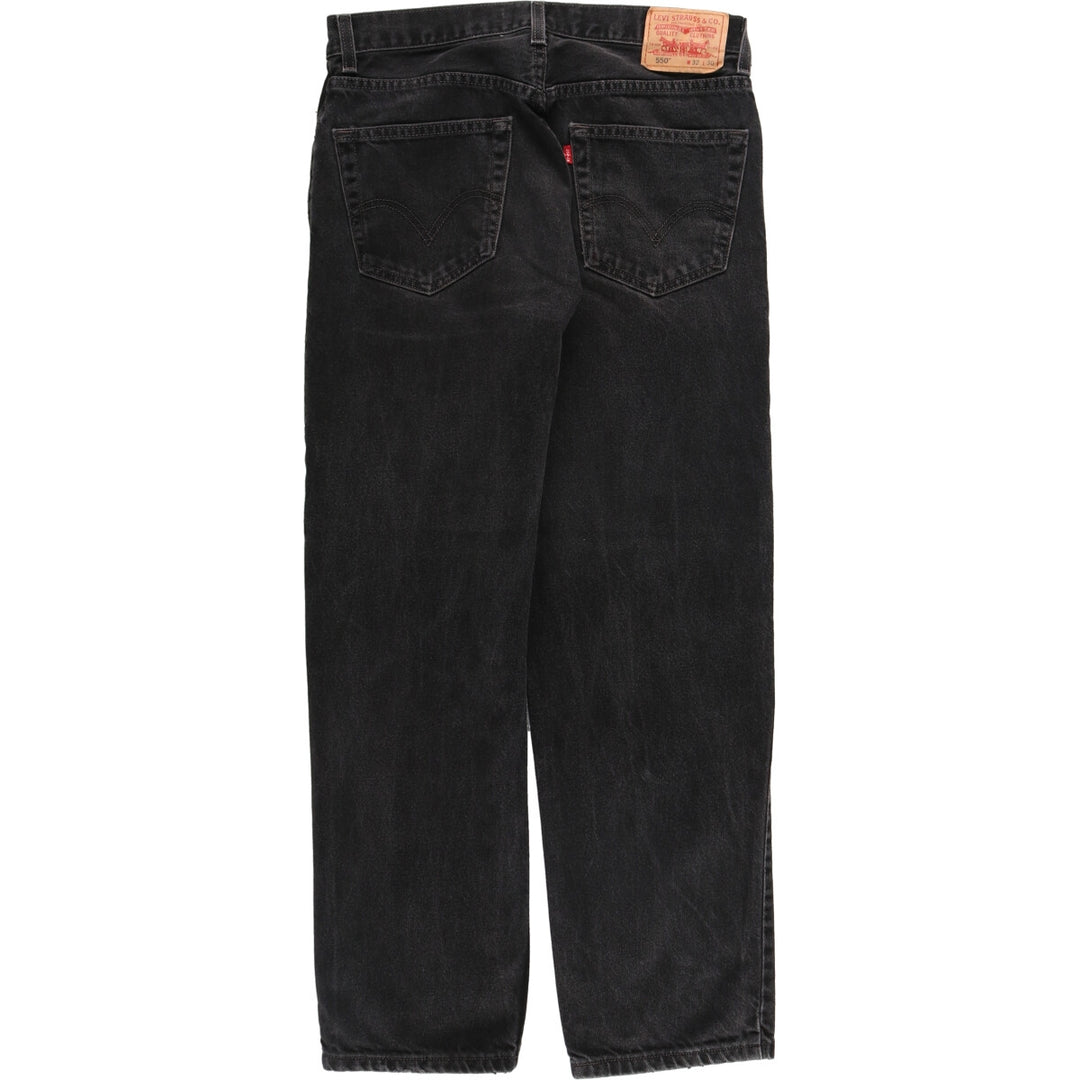 00'S Levi's 550 Relaxed Fit Black Denim Tapered Denim Pants Men's W33 equivalent / eaa491714