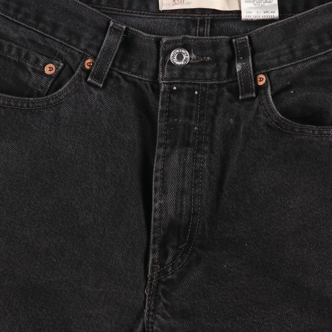 00'S Levi's 550 Relaxed Fit Black Denim Tapered Denim Pants Men's W33 equivalent / eaa491714