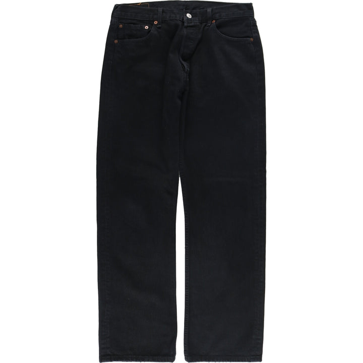 Levi's Levi's 501 Euro Model Black Denim Straight Denim Pants Men's W33 equivalent / eaa491748