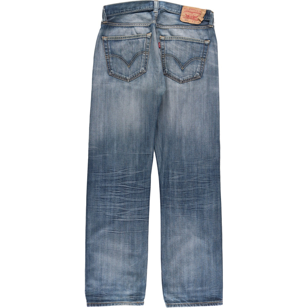 Levi's Levi's 501 STRAIGHT LEG BUTTON-FLY Euro model straight denim pants for men, equivalent to w34 / eaa491784