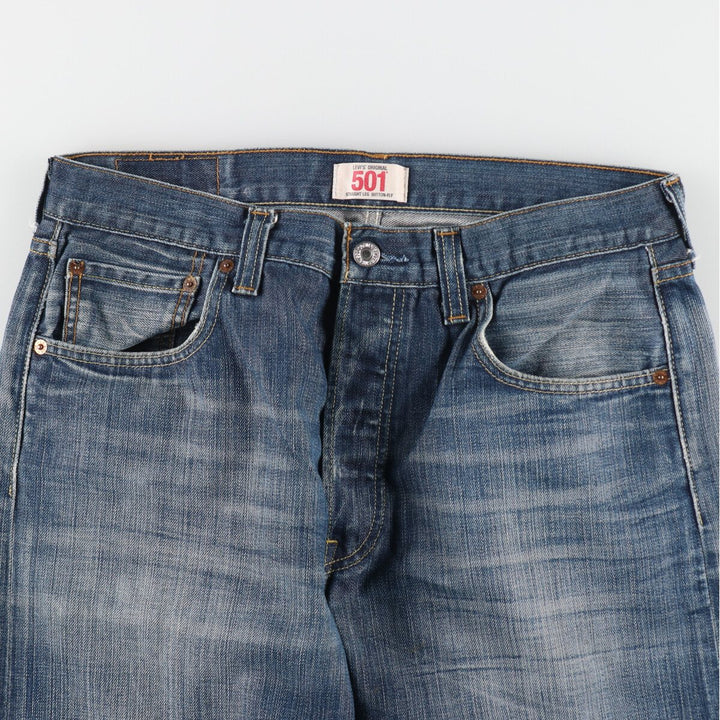 Levi's Levi's 501 STRAIGHT LEG BUTTON-FLY Euro model straight denim pants for men, equivalent to w34 / eaa491784