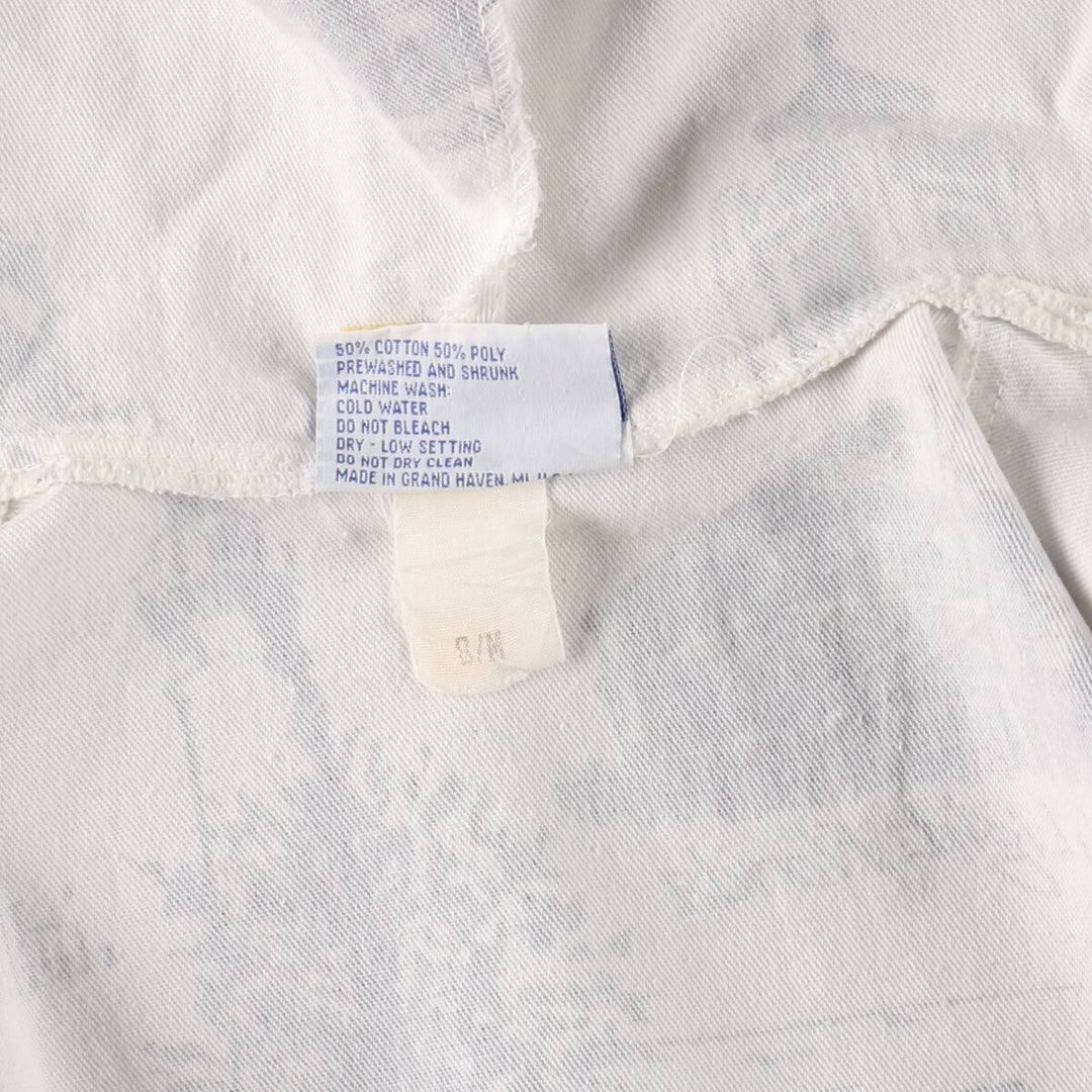 90'S MICHIGAN RAG CO. All-over print cotton hoodie, made in USA, men's XL size, vintage /eaa491842