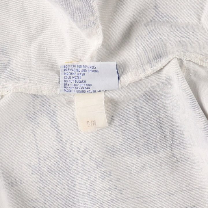 90'S MICHIGAN RAG CO. All-over print cotton hoodie, made in USA, men's XL size, vintage /eaa491842