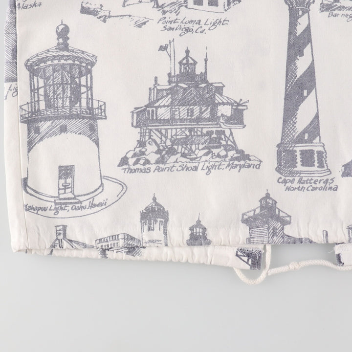 90'S MICHIGAN RAG CO. All-over print cotton hoodie, made in USA, men's XL size, vintage /eaa491842