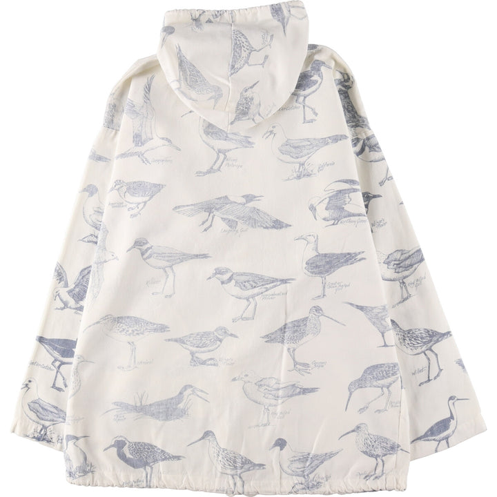 80'S Michigan Rug MICHIGAN RAG CO. Bird print cotton hoodie Made in USA Men's XL Vintage /eaa491843