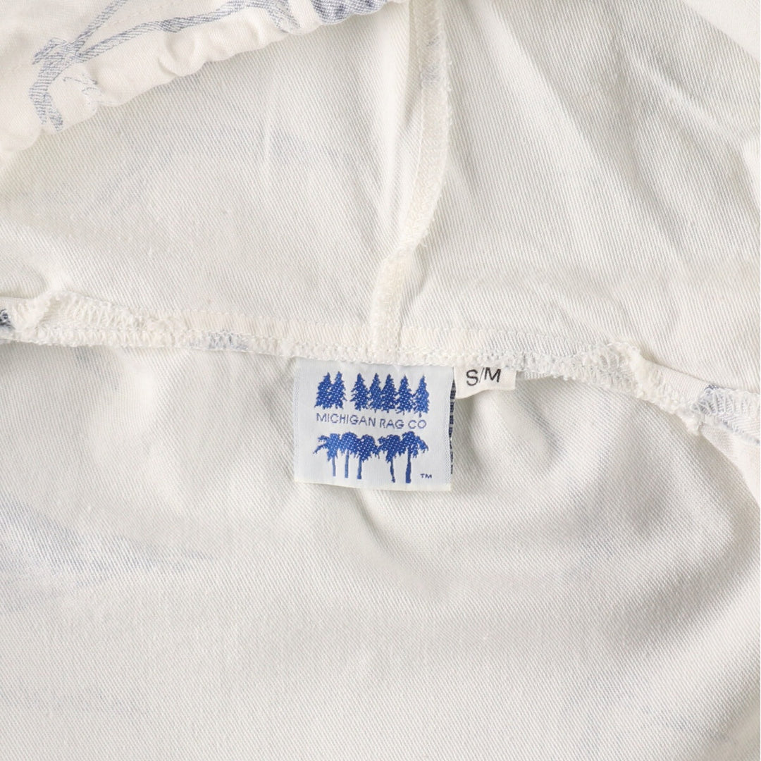 80'S Michigan Rug MICHIGAN RAG CO. Bird print cotton hoodie Made in USA Men's XL Vintage /eaa491843