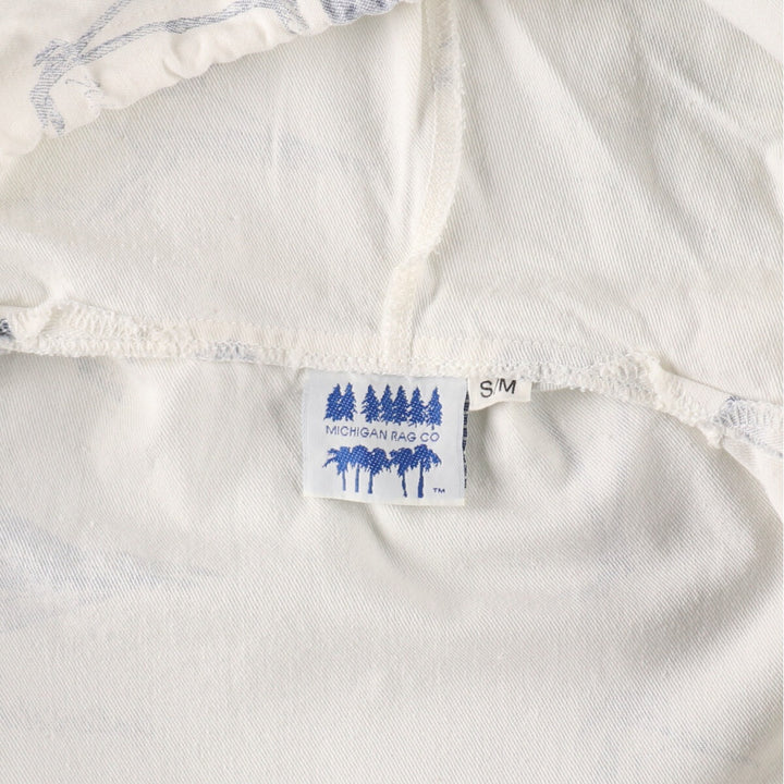 80'S Michigan Rug MICHIGAN RAG CO. Bird print cotton hoodie Made in USA Men's XL Vintage /eaa491843