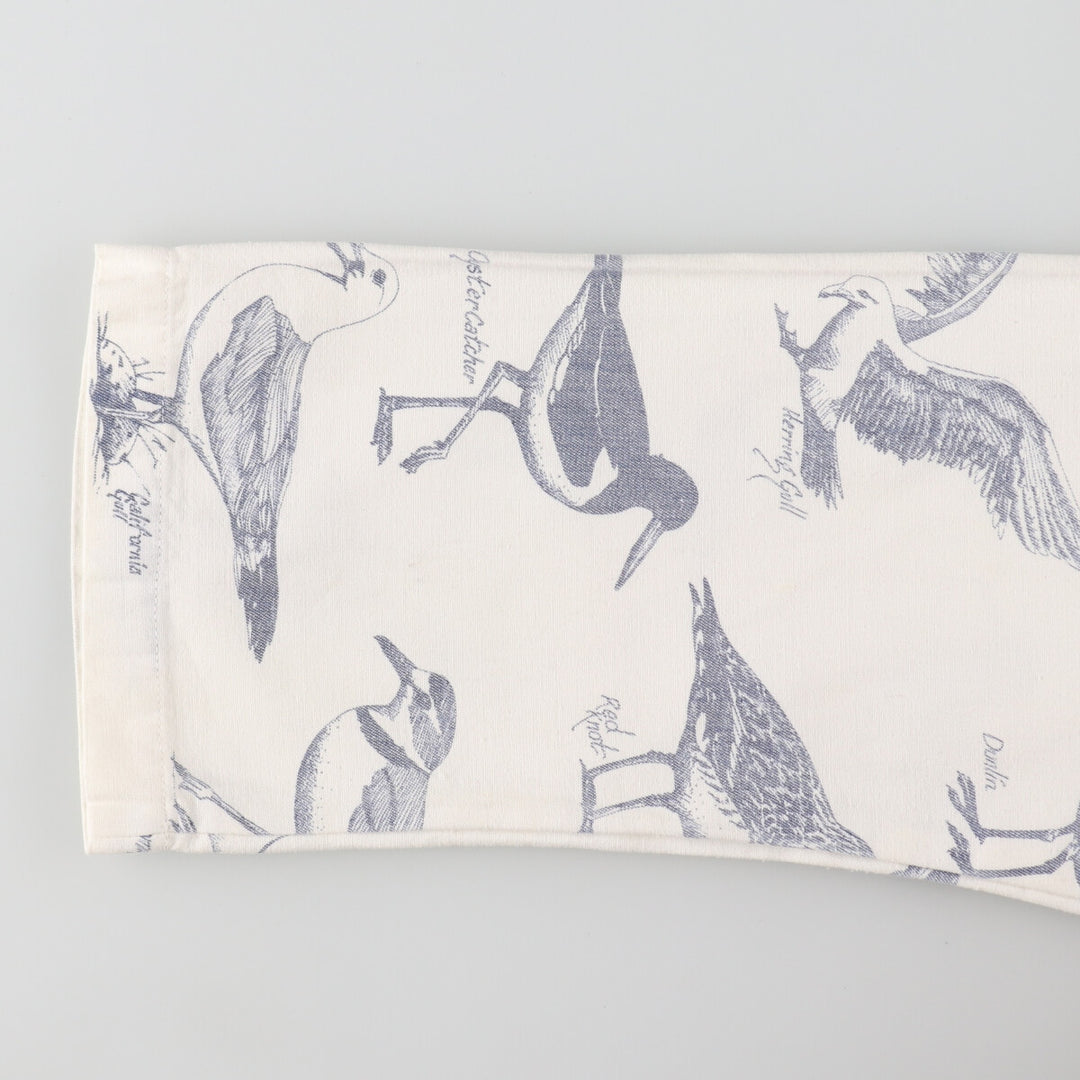 80'S Michigan Rug MICHIGAN RAG CO. Bird print cotton hoodie Made in USA Men's XL Vintage /eaa491843