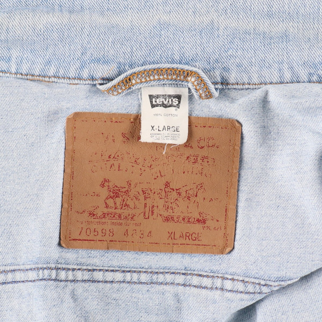 90'S Levi's 70598 oversized patch denim jacket, G-jacket, men's XL size /eaa491845