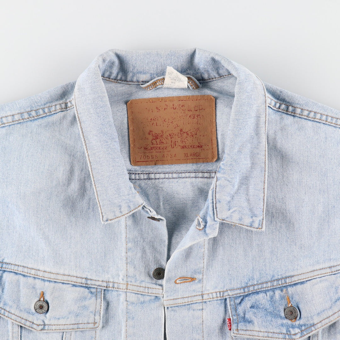 90'S Levi's 70598 oversized patch denim jacket, G-jacket, men's XL size /eaa491845