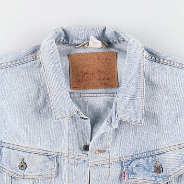 90'S Levi's 70598 oversized patch denim jacket, G-jacket, men's XL size /eaa491845