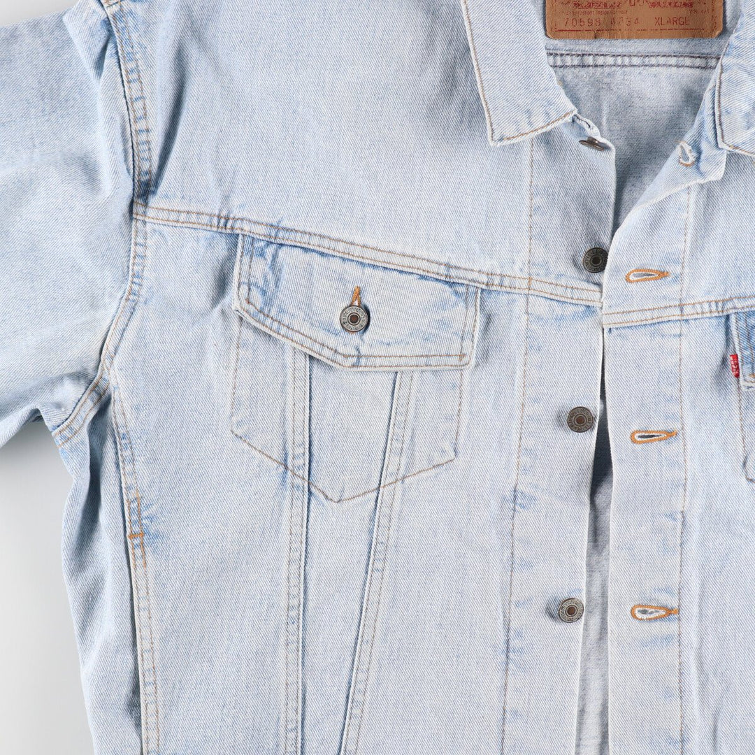 90'S Levi's 70598 oversized patch denim jacket, G-jacket, men's XL size /eaa491845