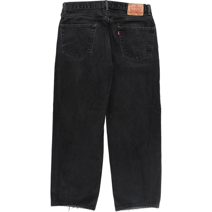 Levi's 00550-0260 Black Denim Tapered Denim Pants Men's W37 equivalent /eaa492017