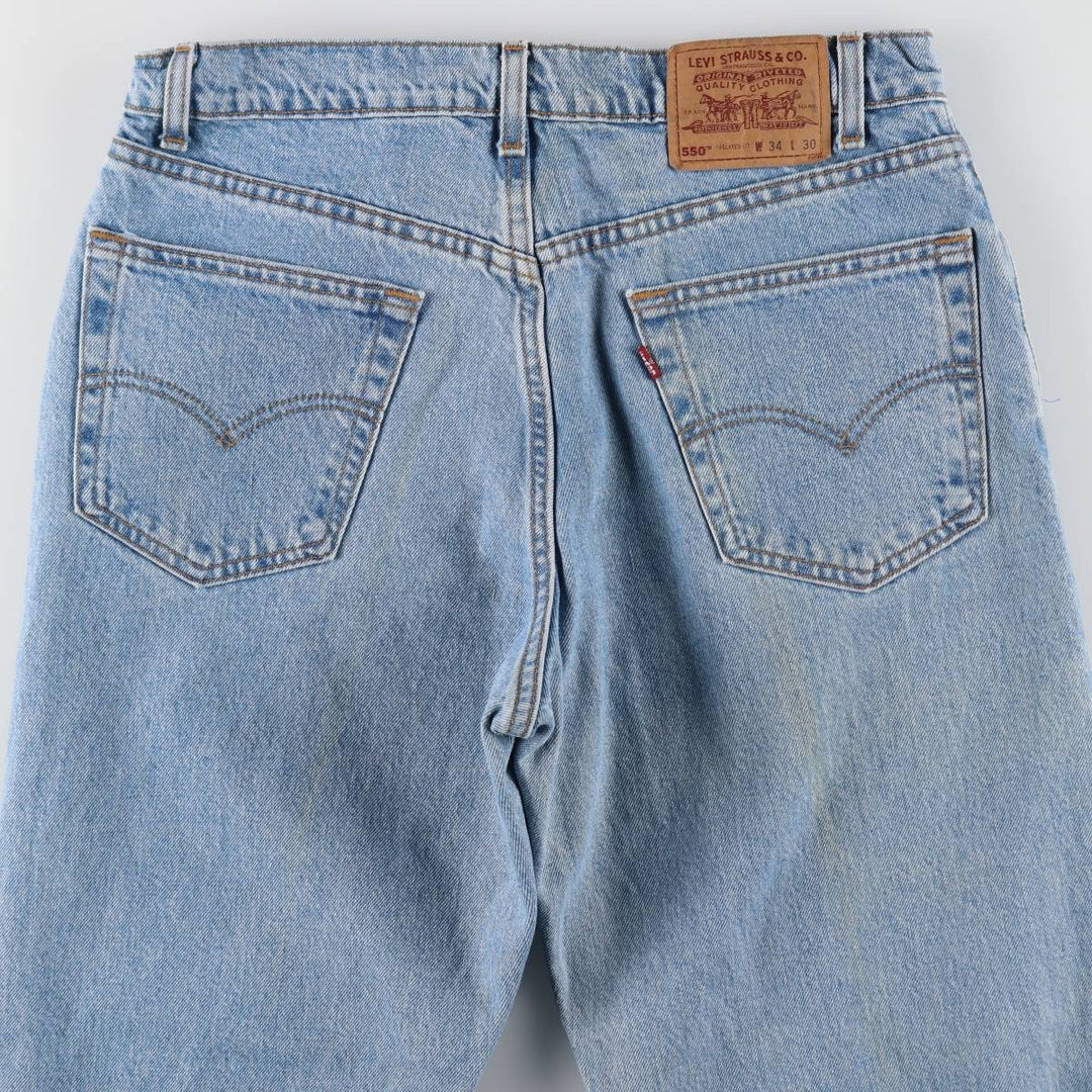 90'S Levi's 550 Relaxed Fit Tapered Denim Pants Made in USA Men's W34 Vintage /eaa492024