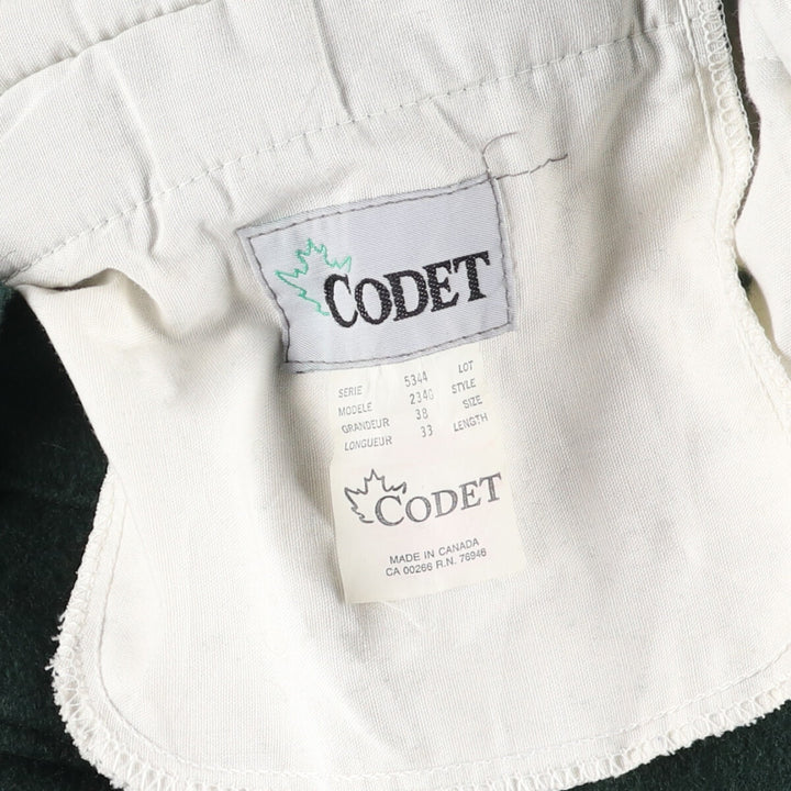 Codet CODET Two-pleat wool pants slacks made in Canada men's size W38 / eaa492085