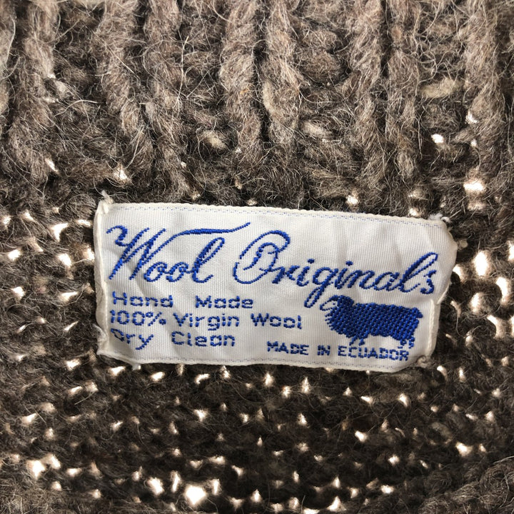 Wool Original's all-over print HAND MADE Ecuadorian knit sweater, made in Ecuador, men's size M /eaa492151