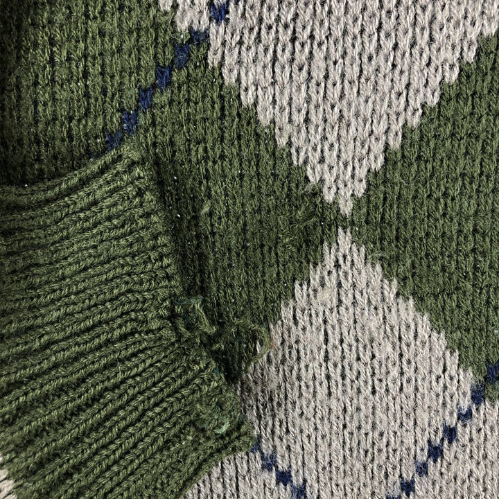 sveglia Argyle Pattern Acrylic Knit Cardigan Men's XL size /eaa492191